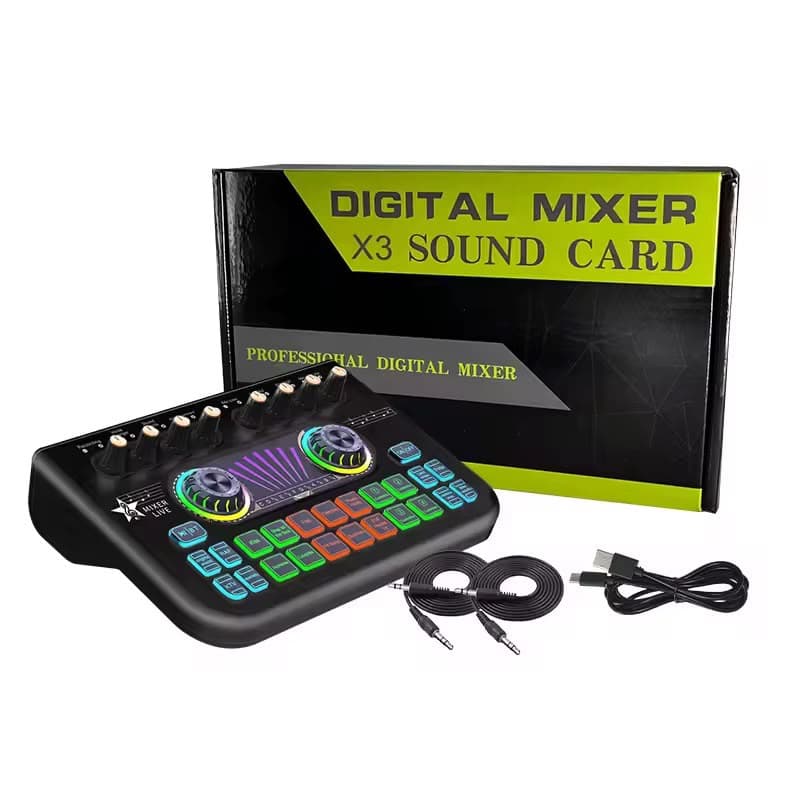 ๐๏ธ Digital Mixer X3 Live Sound Card