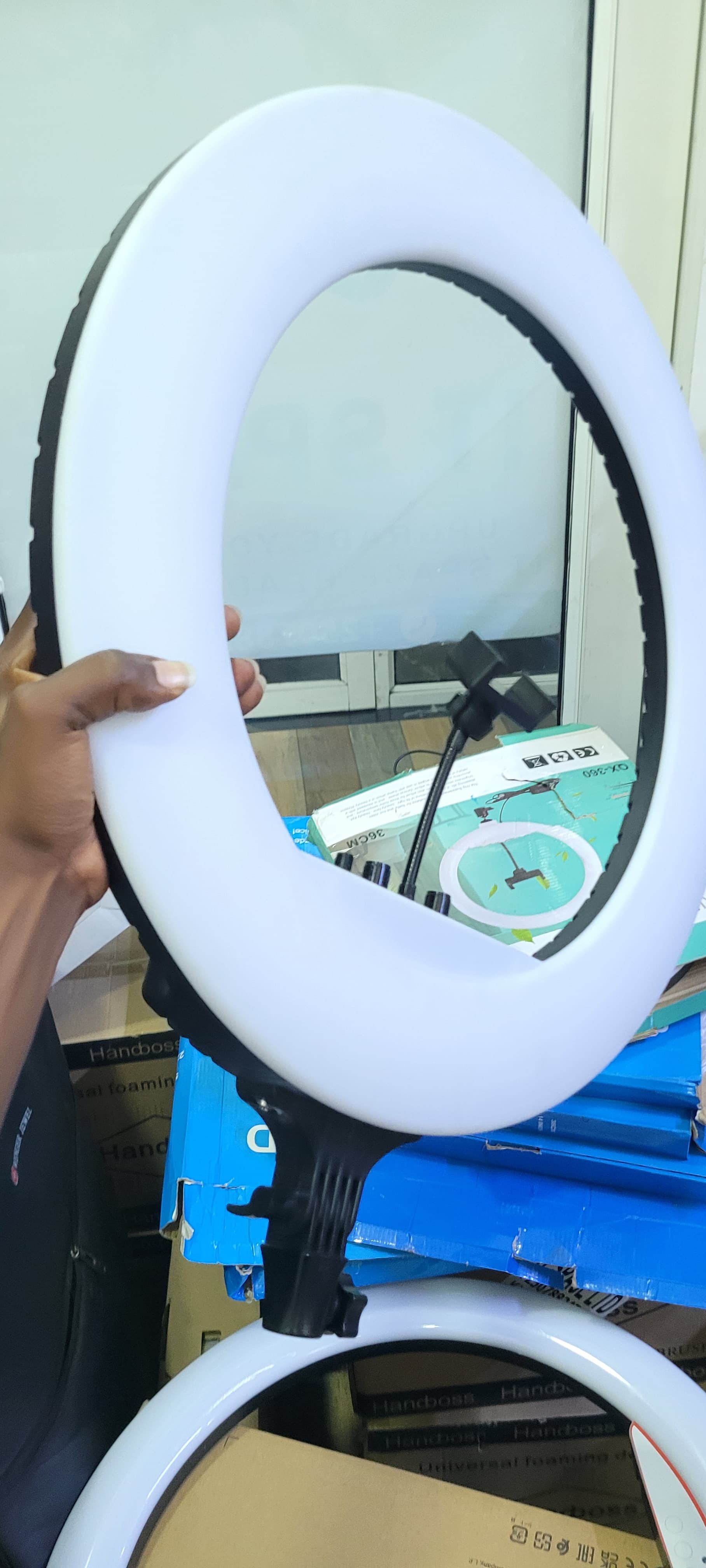 14-inch & 18-inch LED Ring Light Studio Fill Light with Phone Holder - Vlogging & Photography Lighting Kit